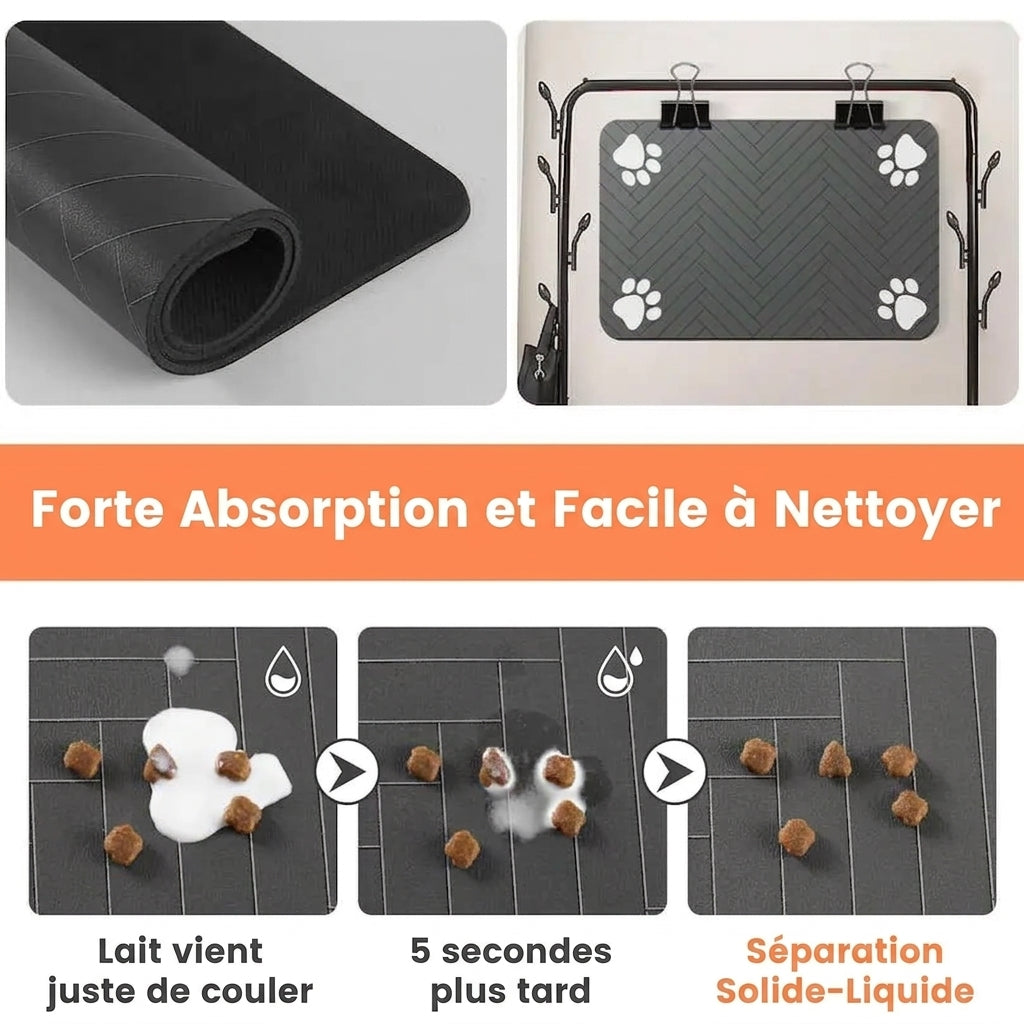 Gamelle imperméable pour chien et chat - Repas et hydratation faciles en toutes circonstances