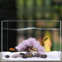 Plante artificielle colorée pour aquarium - vue d'ensemble
