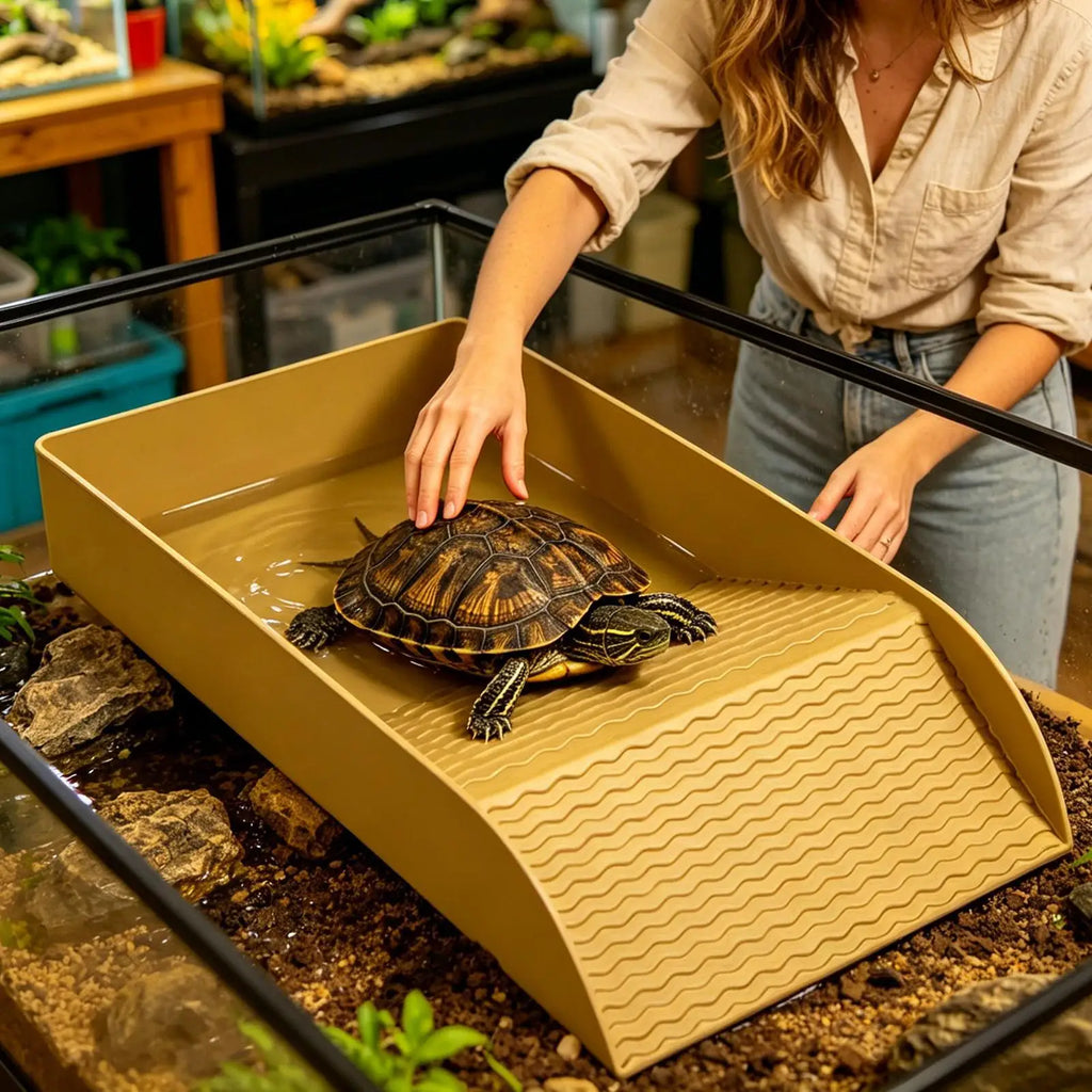 Gamelle de trempage avec rampe pour reptile
