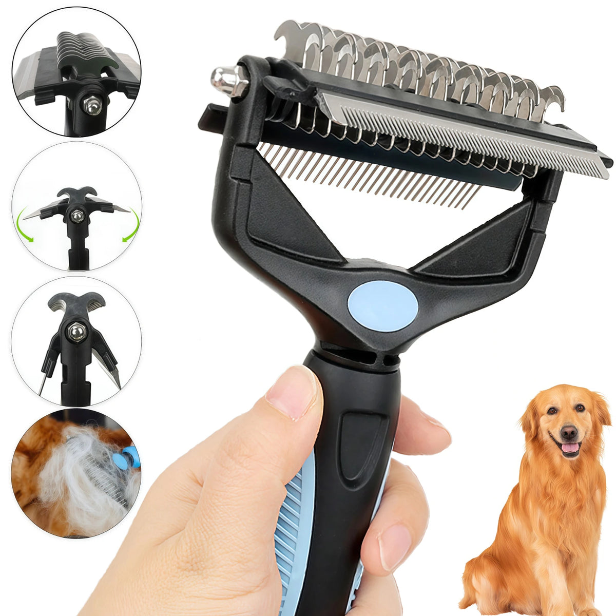 Brosse de toilettage pour chien et chat – vue d'ensemble de la brosse