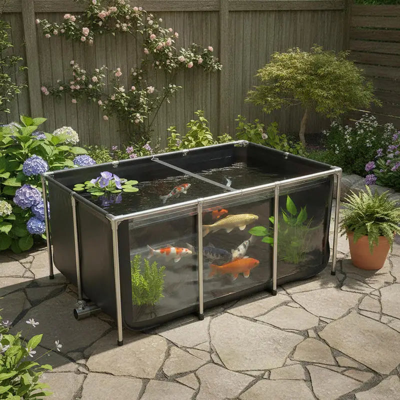 Bassin toile pour koï et poissons rouges - vue d'ensemble