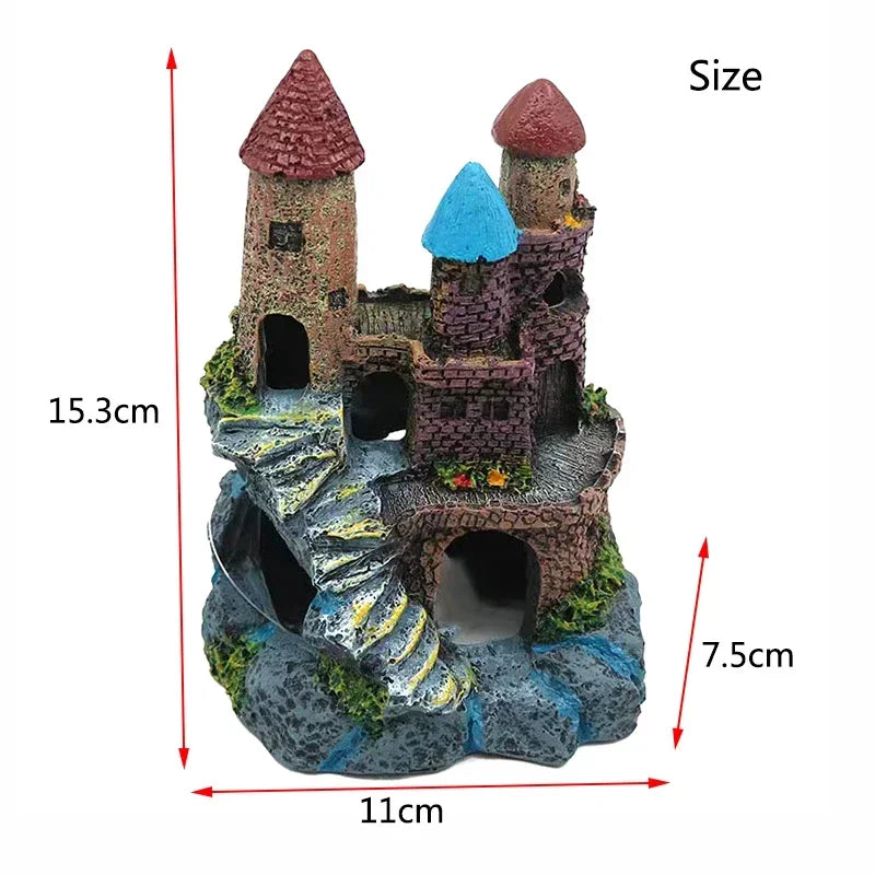 Décor grotte pour aquarium - vue de profil