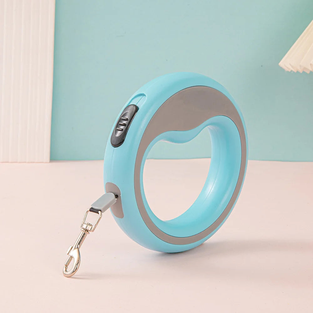 Laisse rétractable automatique pour chien – vue de la longueur déployée
