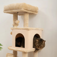 Arbre à chat tout-en-un - brosse de toilettage
