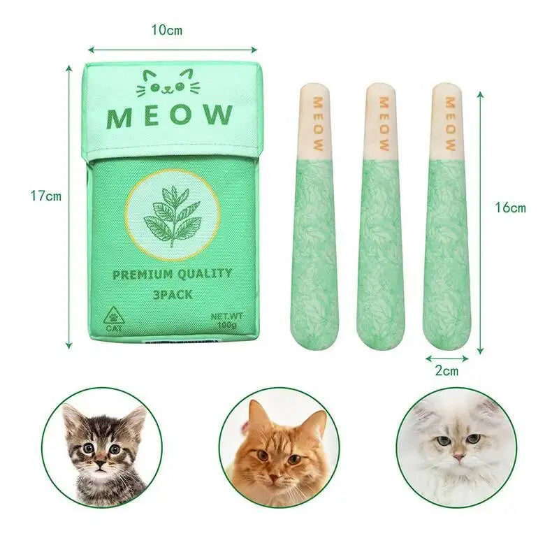 Jouet en tissu pour chat en situation, vue 4