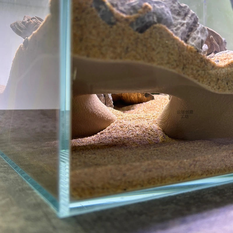 Cachette souterraine 3D installée en terrarium