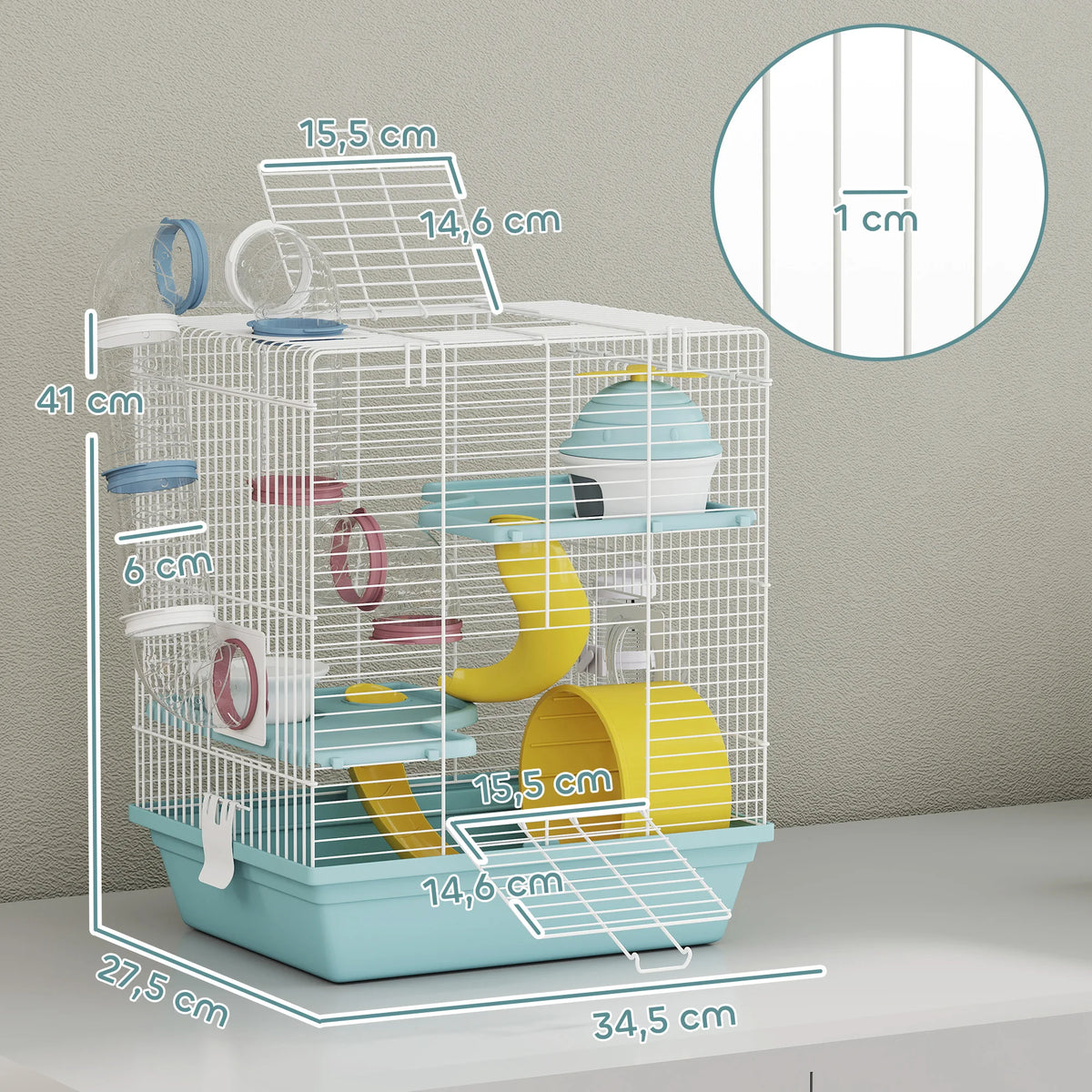 Tunnel de jeu de la cage pour hamster
