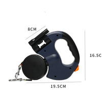 Laisse rétractable réfléchissante pour chien – laisse tenue en main