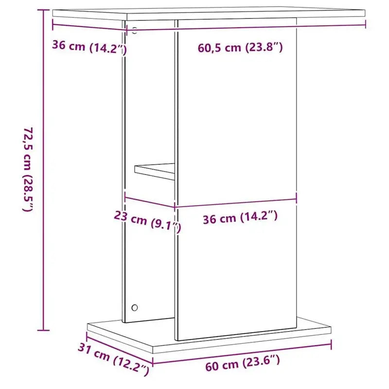 Meuble d'aquarium minimaliste, vue de l'espace de rangement