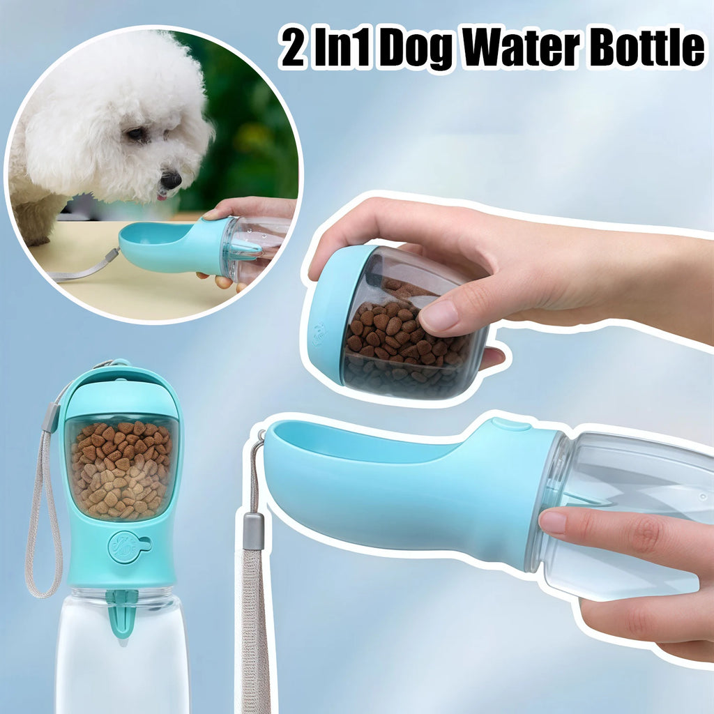 Gourde pliable pour chien en balade