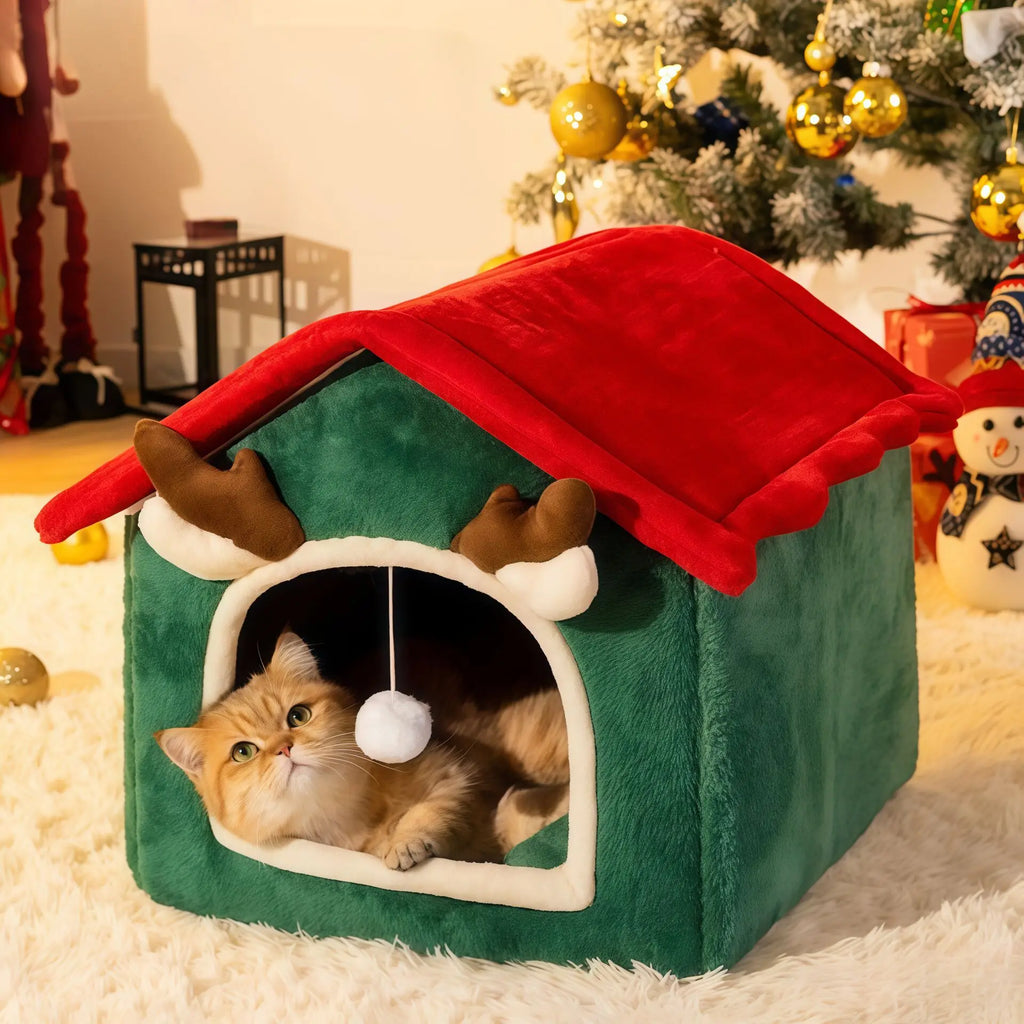 Couchage douillet en peluche pour chien et chat