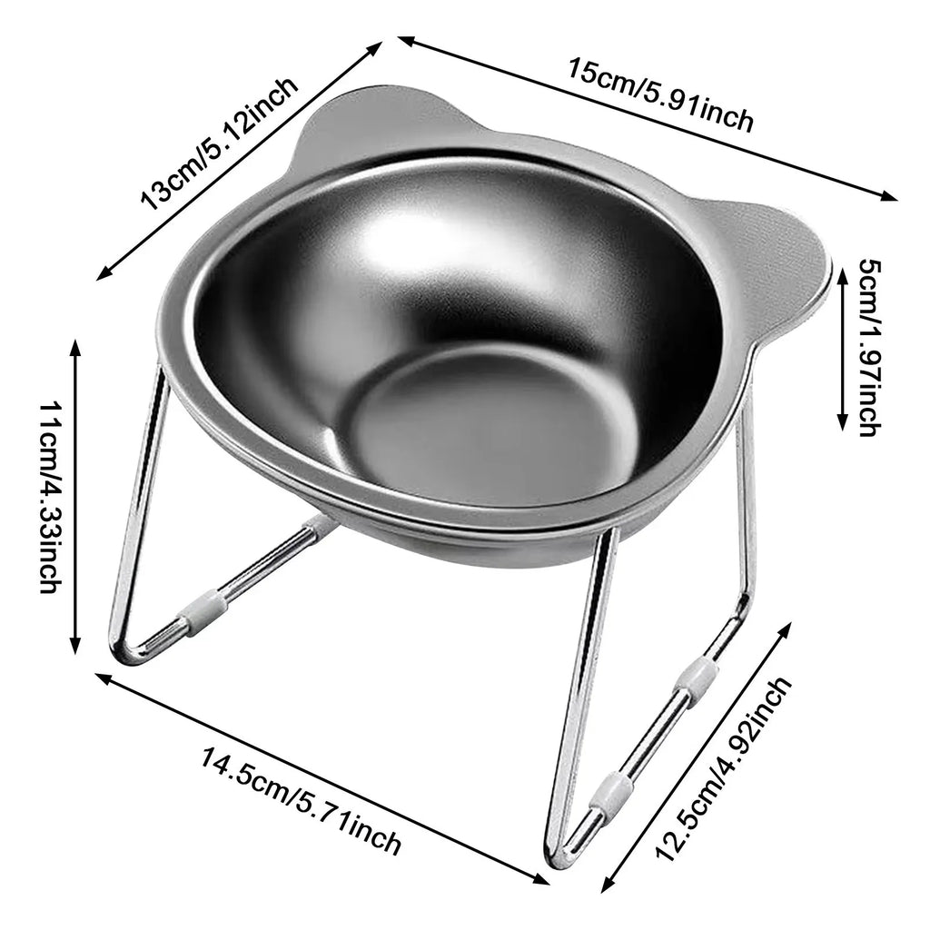 Gamelle pour chat en situation repas