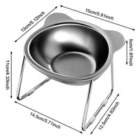 Gamelle pour chat en situation repas