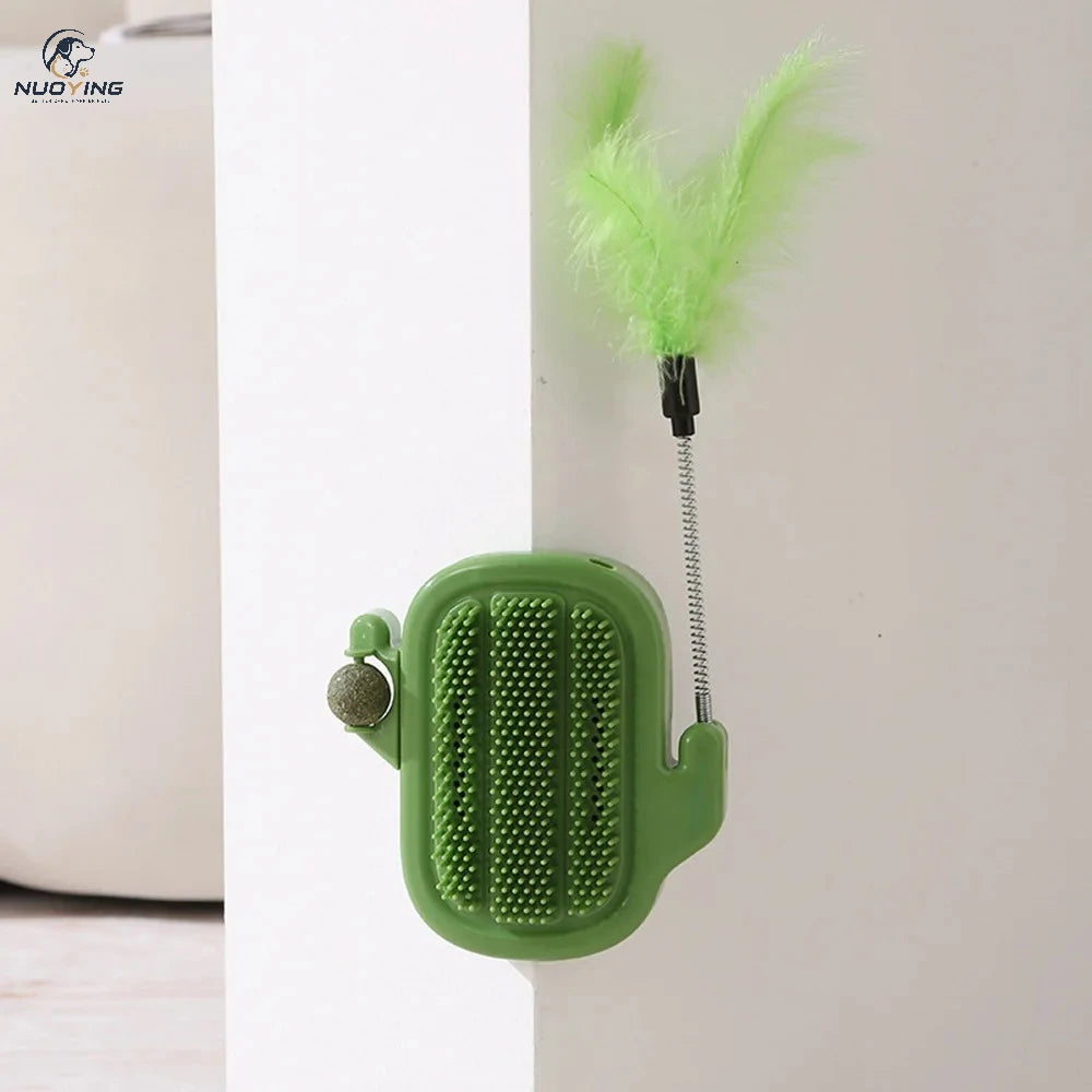 Griffoir cactus interactif pour chat - vue de côté