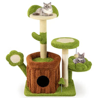 Centre d'activités jungle pour chaton, coloris vert