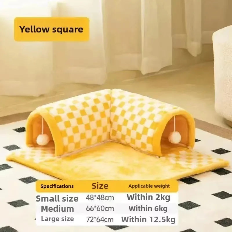 Couchage pour chien et chat – animal installé dans le couchage
