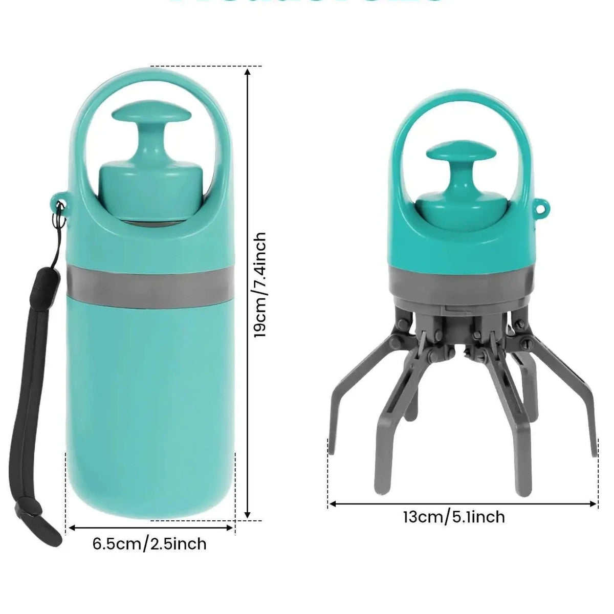 Ramasse-crottes pliable pour chien en situation, vue 3