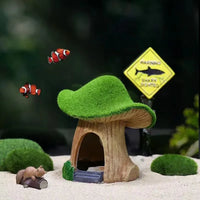 Maisonnette décorative pour poissons - détail de la fenêtre
