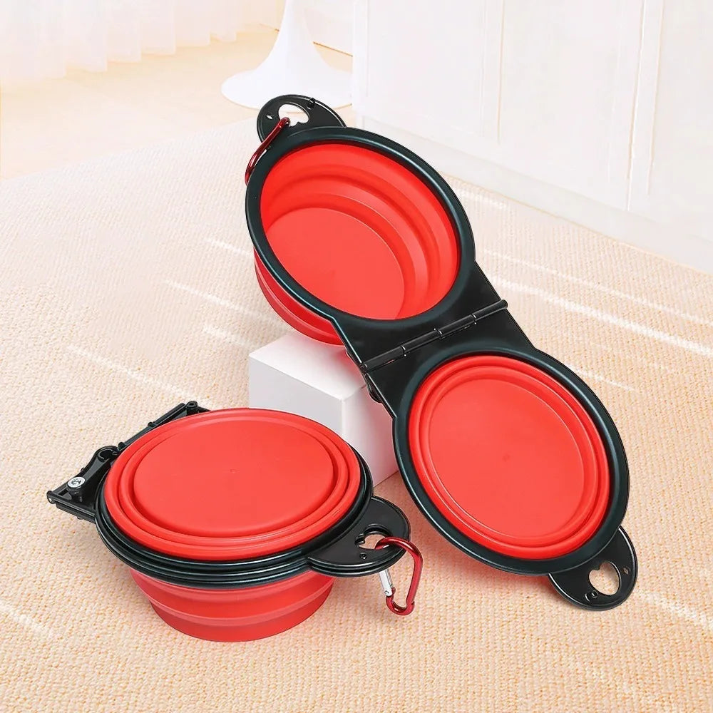 Gamelle double pour chien - Repas et hydratation faciles en toutes circonstances