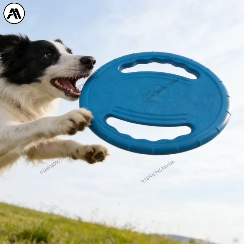 Frisbee indestructible pour chien - gros plan sur la matière souple