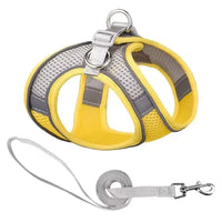 Harnais ajustable pour chien et chat – détail de la bande réfléchissante ou de la maille