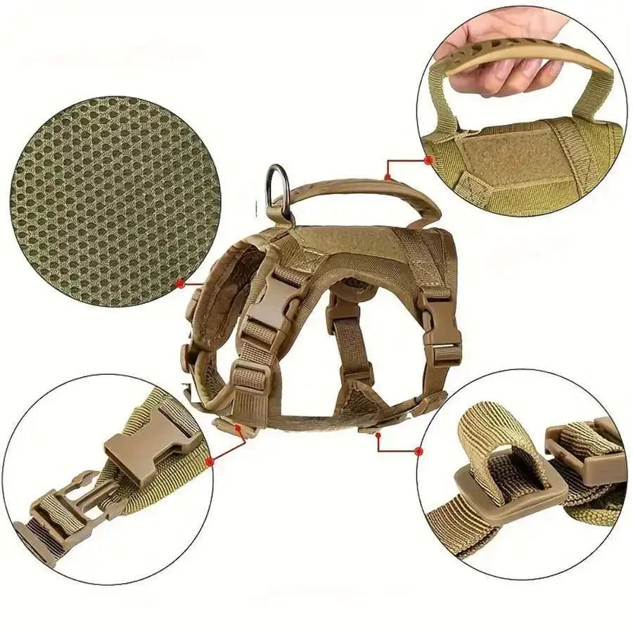 Harnais en maille respirante ajustable pour chien et chat en situation, vue 2