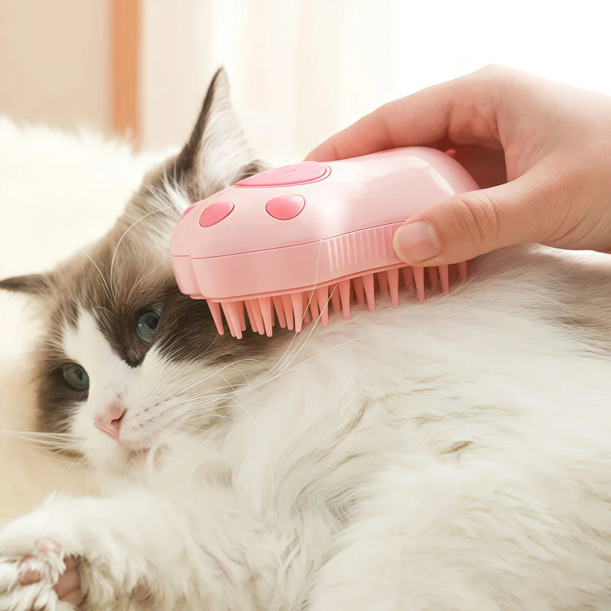 Bouton d'éjection des poils de la brosse