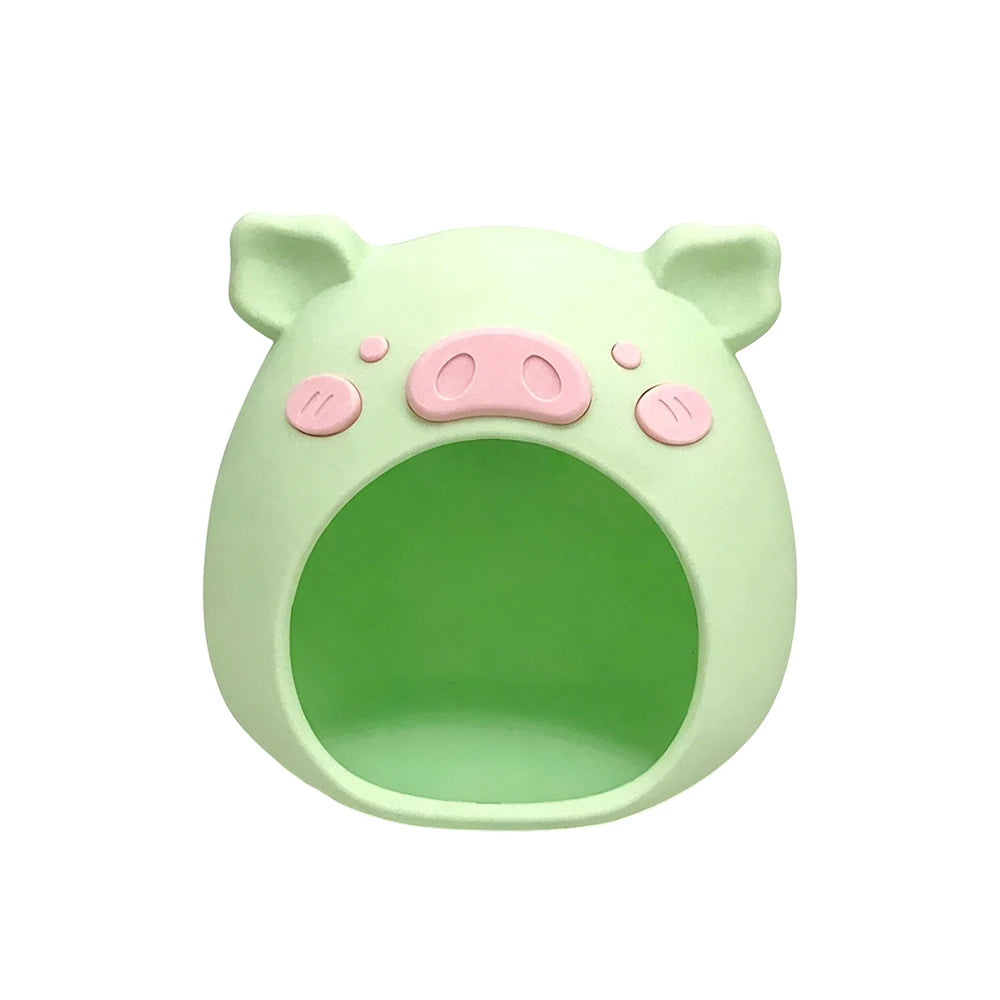 Nid en forme de cochon pour petit oiseau - détail matière