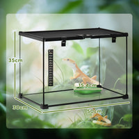 Boîte d'élevage pour reptiles, vue d'ensemble