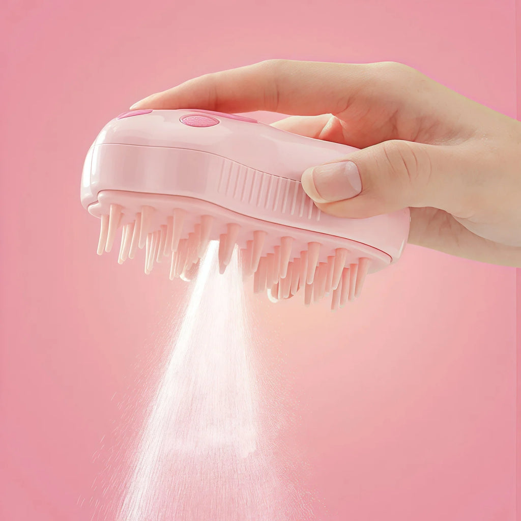 Poils éjectés après utilisation de la brosse