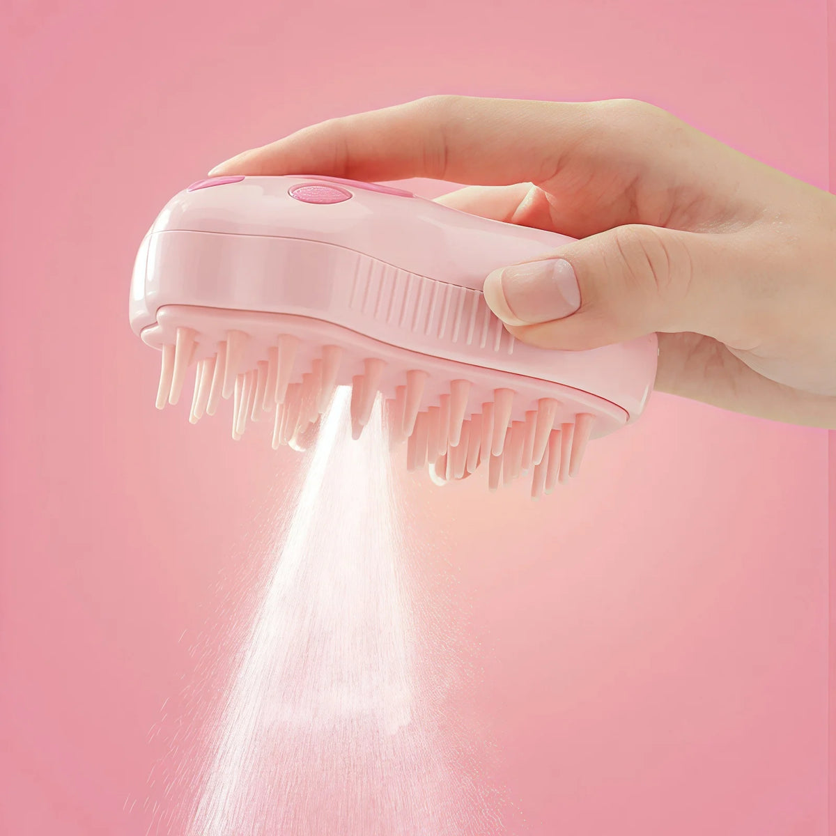 Poils éjectés après utilisation de la brosse