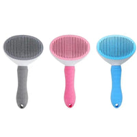 Brosse de toilettage auto-nettoyant pour chien et chat - Élimine les poils morts en douceur