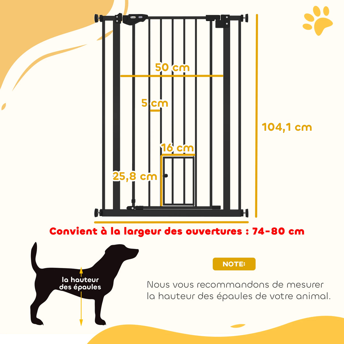 Barrière de sécurité pour chat - système de double verrouillage