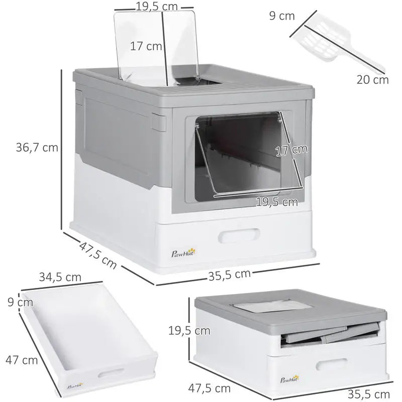 Pelle incluse avec la maison de toilette pour chat