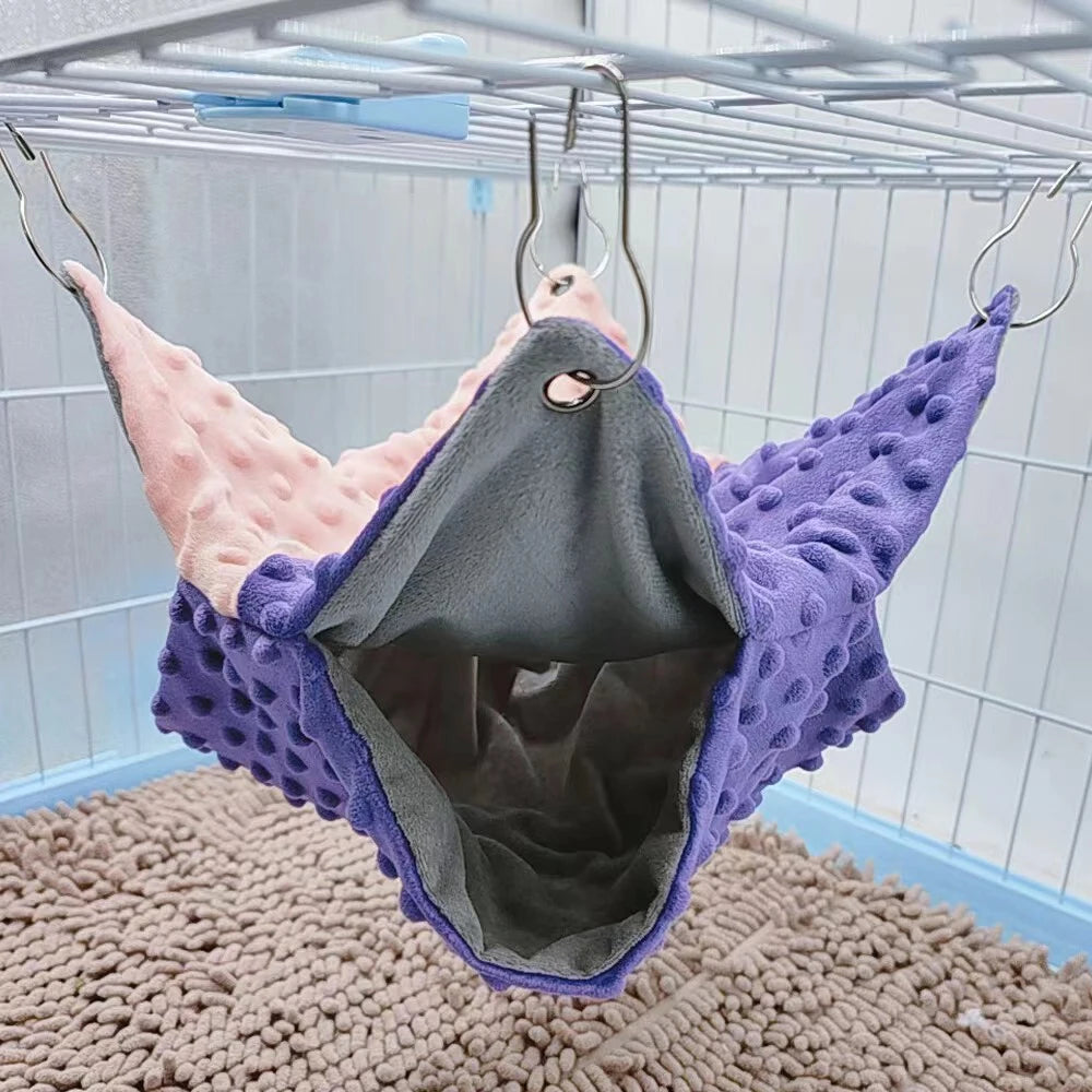 Hamac suspendu pour cochon d'Inde - installé en cage