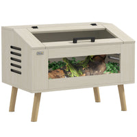 Terrarium en verre 111L pour reptiles, vue d'ensemble