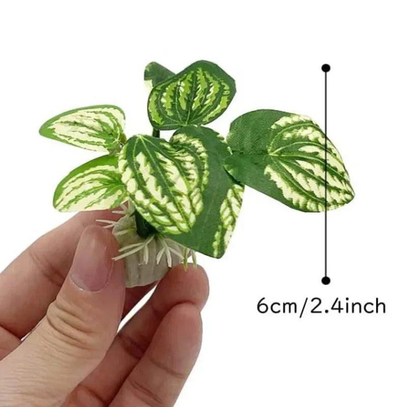 Herbes artificielles pour aquarium - dimensions