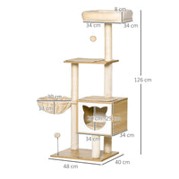 Panier niche en sisal pour chat, vue de côté