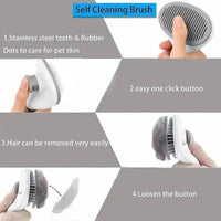 Bouton de nettoyage rapide de la brosse