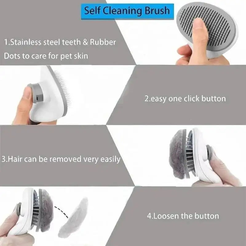 Bouton de nettoyage rapide de la brosse