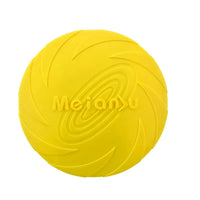 Chien tenant le frisbee dans sa gueule