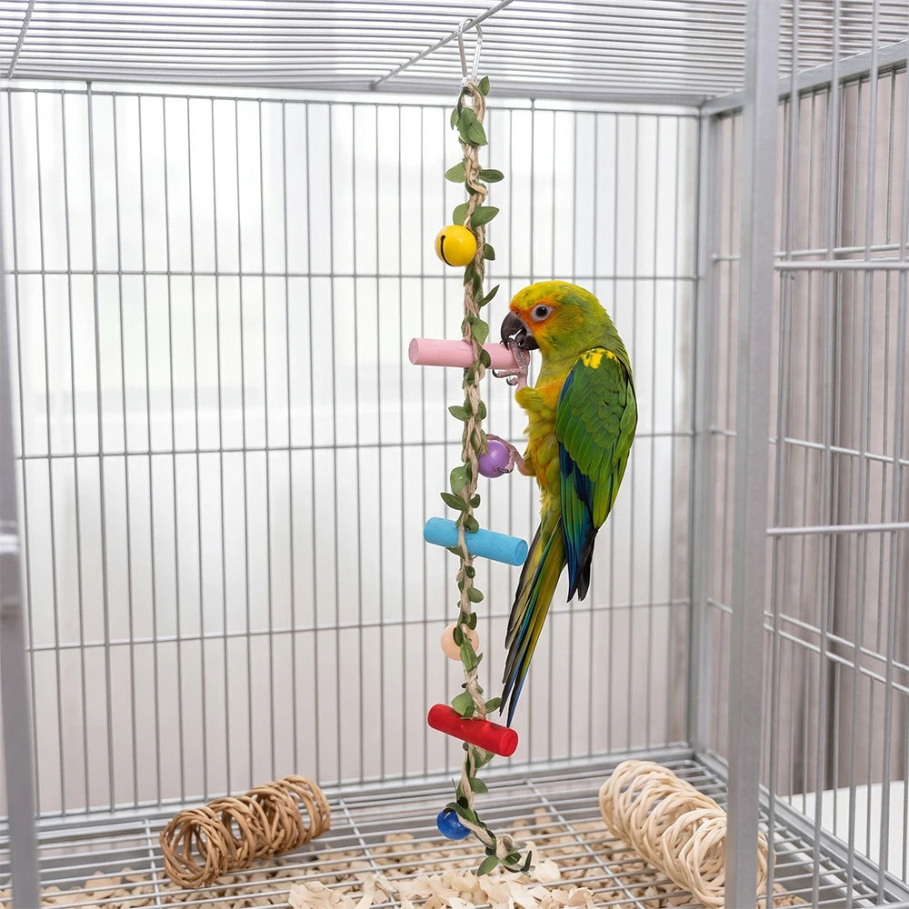 Échelle à clochettes pour oiseau - vue d'ensemble