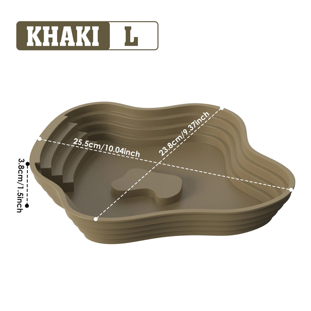 Détail de la texture du bassin polyvalent