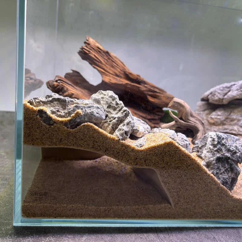 Lézard près de la cachette souterraine 3D