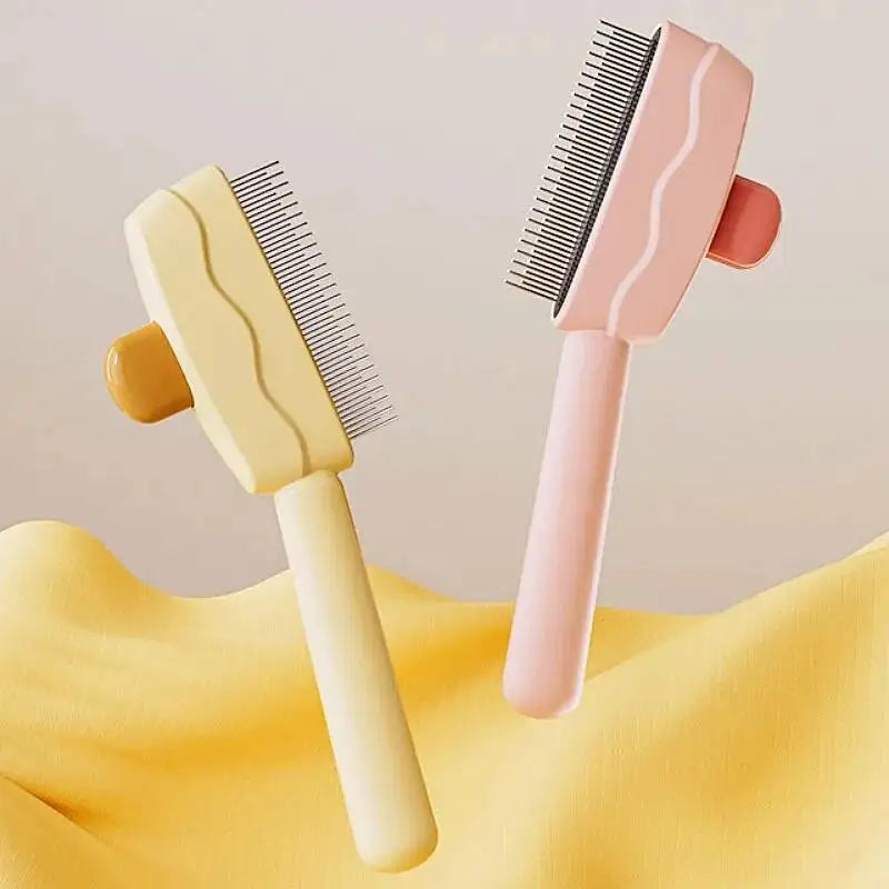 Poils morts retenus dans la brosse