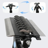 Brosse de toilettage pour chien et chat – détail du manche