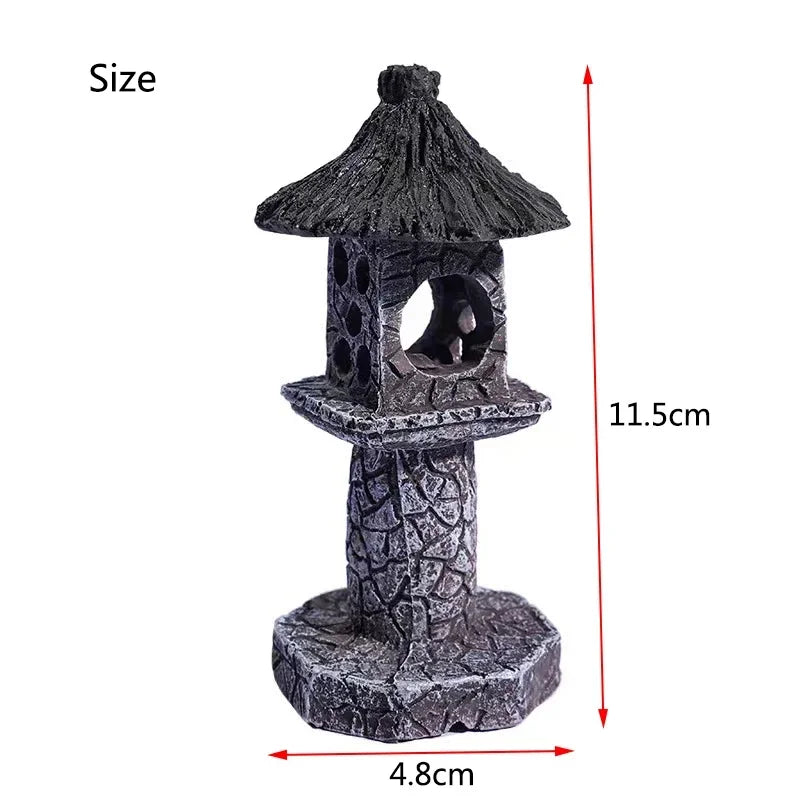 Château pour aquarium d'eau douce - dimensions