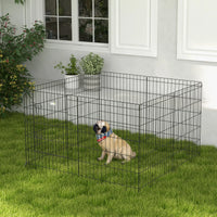 Enclos modulable installé en intérieur avec un animal