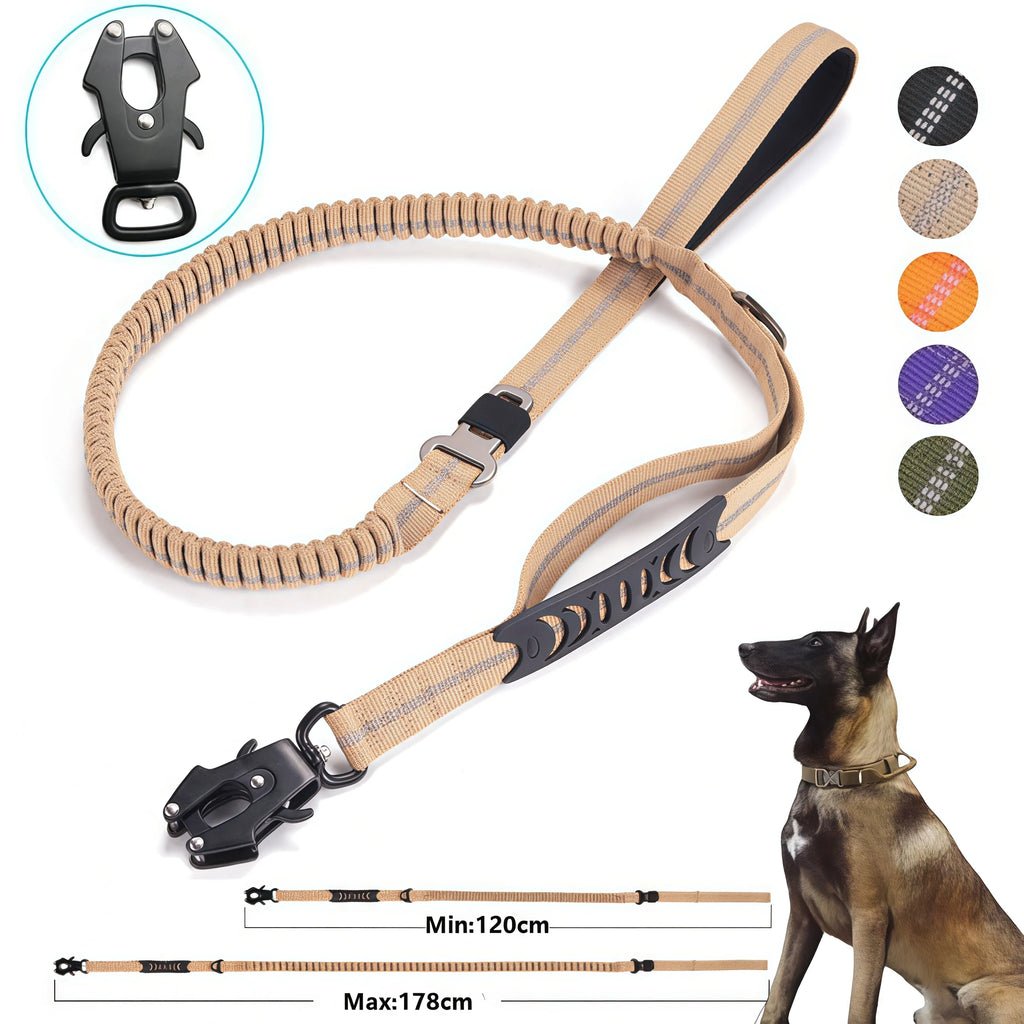 Laisse anti-traction réfléchissante pour chien – vue d'ensemble de la laisse
