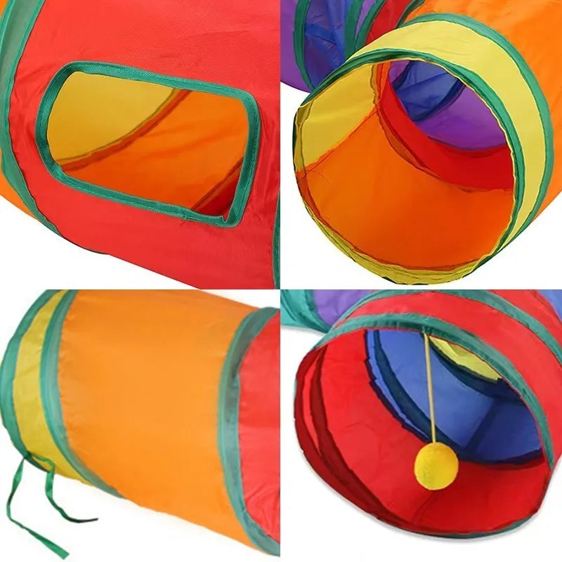 Tunnel en forme de T pour chat